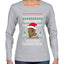 Lisp Believe In Thomthin Thacrifithing Everythin Ugly Christmas Sweater Womens Graphic Long Sleeve T-Shirt