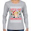 Trump Let’s Go Brandon Ugly Christmas Sweater Womens Graphic Long Sleeve T-Shirt
