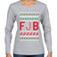 FJB Candy Cane  Ugly Christmas Sweater Womens Graphic Long Sleeve T-Shirt