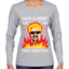 Have A Merry Fieri Christmas  Ugly Christmas Sweater Womens Graphic Long Sleeve T-Shirt