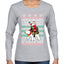 Don't Blame Santa He Voted For Trump Ugly Christmas Sweater Womens Graphic Long Sleeve T-Shirt