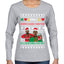 Santa Claus, Can You Do Something For Me? Ugly Christmas Sweater Womens Graphic Long Sleeve T-Shirt