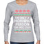 I'm Only A Morning Person on December 25th Ugly Christmas Sweater Womens Graphic Long Sleeve T-Shirt