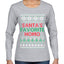 Santa's Favorite Homo Ugly Christmas Sweater Womens Graphic Long Sleeve T-Shirt