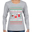 Pour Me Some Holiday Cheer Ugly Christmas Sweater Womens Graphic Long Sleeve T-Shirt