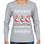 Holiday Spirits Drink Drank Drunk Snowmen Ugly Christmas Sweater Womens Graphic Long Sleeve T-Shirt