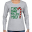 Candy Cane Not Going to Lick Itself Christmas Womens Graphic Long Sleeve T-Shirt