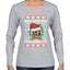 Yappy Holidays Christmas Womens Graphic Long Sleeve T-Shirt