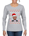 Merry Easter Christmas Womens Graphic Long Sleeve T-Shirt