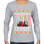 All I Want For Christmas is Trump Back In Office Ugly Christmas Sweater Womens Graphic Long Sleeve T-Shirt