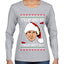 Clark Grizwald It's A Bit Nipply Out Ugly Christmas Sweater Womens Graphic Long Sleeve T-Shirt