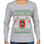 Let's Get Blitzened Rein Beer Ugly Christmas Sweater Womens Graphic Long Sleeve T-Shirt