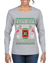 Let's Get Blitzened Rein Beer Ugly Christmas Sweater Womens Graphic Long Sleeve T-Shirt