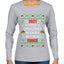 First Christmas With My Hot New Fiance Ugly Christmas Sweater Womens Graphic Long Sleeve T-Shirt