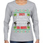 First Christmas Without My Crazy Ex-Wife Ugly Christmas Sweater Womens Graphic Long Sleeve T-Shirt