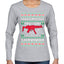 Nakatomi Plaza Christmas Party Survivor Ugly Christmas Sweater Womens Graphic Long Sleeve T-Shirt