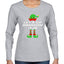 Let's Go Brandon Elf Christmas Womens Graphic Long Sleeve T-Shirt