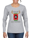 Let's Get Blitzened Christmas Womens Graphic Long Sleeve T-Shirt