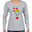 Free Candy Cane  Christmas Womens Graphic Long Sleeve T-Shirt