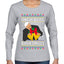 Jingle Bells Biden Smells Ugly Christmas Sweater Womens Graphic Long Sleeve T-Shirt