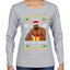 I Have A Big Package Meme Barry Wood Ugly Christmas Sweater Womens Graphic Long Sleeve T-Shirt