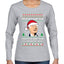 Merry UH UH You Know The Thing Ugly Christmas Sweater Womens Graphic Long Sleeve T-Shirt