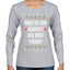 Todd Margo Why Is The Carpet All Wet Todd? Individual Couples Ugly Christmas Sweater Womens Graphic Long Sleeve T-Shirt