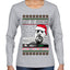 Hunter Let It Snow Biden Ugly Christmas Sweater Womens Graphic Long Sleeve T-Shirt