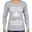 Santa Is Fake Aliens Are Real Ugly Christmas Sweater Womens Graphic Long Sleeve T-Shirt