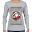 Always Shooting For The Naughty List Ugly Christmas Sweater Womens Graphic Long Sleeve T-Shirt