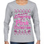 Dreaming Of A Pink Chirstmas Girly Woman Movie Party Ugly Christmas Sweater Womens Graphic Long Sleeve T-Shirt