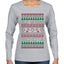 Feliz Navidad Bichota Ugly Christmas Sweater Womens Graphic Long Sleeve T-Shirt