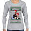 Season's Greeting From Nakatomi Plaza Ugly Christmas Sweater Womens Graphic Long Sleeve T-Shirt
