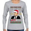 Just Got Litt Up Louis Tv Show Parody Ugly Christmas Sweater Womens Graphic Long Sleeve T-Shirt