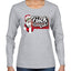 F Around And Find Out Santa Sign Ugly Christmas Sweater Womens Graphic Long Sleeve T-Shirt