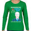 Mistle Joe Shut Up And Kiss Me Man Biden Ugly Christmas Sweater Womens Graphic Long Sleeve T-Shirt