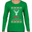 Have A Holly Jolly Christmas Ugly Christmas Sweater Womens Graphic Long Sleeve T-Shirt