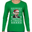 Christmas Is Cancelled Michael Scott Office Ugly Christmas Sweater Womens Graphic Long Sleeve T-Shirt