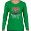 Free Sleigh Rides Warm Blankets & Hot Cocoa Christmas Womens Graphic Long Sleeve T-Shirt