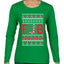 FJB Candy Cane  Ugly Christmas Sweater Womens Graphic Long Sleeve T-Shirt