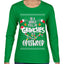 In A World Full Of Grinches Be A Grizwold Ugly Christmas Sweater Womens Graphic Long Sleeve T-Shirt