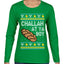 Challah At Ya Boy Ugly Christmas Sweater Womens Graphic Long Sleeve T-Shirt