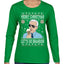 Merry Christmas Let's Go Brandon Christmas Womens Graphic Long Sleeve T-Shirt