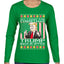 All I Want For Christmas is Trump Back In Office Ugly Christmas Sweater Womens Graphic Long Sleeve T-Shirt