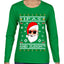 Original Hipster IPAs and Sleigh?!  Ugly Christmas Sweater Womens Graphic Long Sleeve T-Shirt