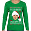 Clark Grizwald It's A Bit Nipply Out Ugly Christmas Sweater Womens Graphic Long Sleeve T-Shirt