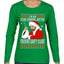 Bad Santa Fucking Santy Claus Ugly Christmas Sweater Womens Graphic Long Sleeve T-Shirt