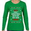 First Christmas With My Hot New Fiance Ugly Christmas Sweater Womens Graphic Long Sleeve T-Shirt