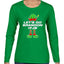 Let's Go Brandon Elf Christmas Womens Graphic Long Sleeve T-Shirt