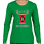Let's Get Blitzened Christmas Womens Graphic Long Sleeve T-Shirt
